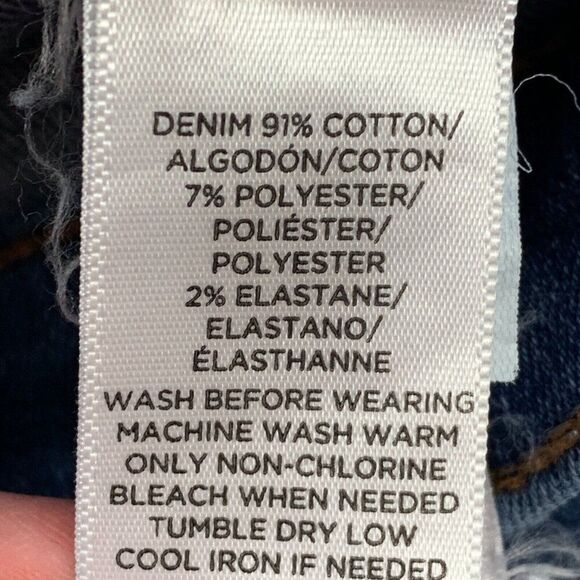 LOFT  Jeans 28 6 High Waist Skinny Medium Wash Inseam 27" Stretch Button Fly - Picture 9 of 9